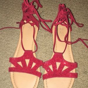 Red Sandals